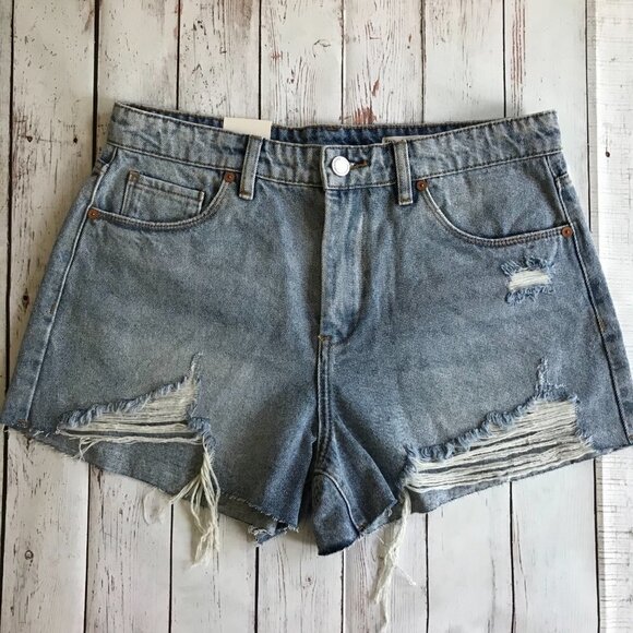 BlankNYC "The Barrow" High Rise Distressed Shorts Size 29 - Picture 2 of 14